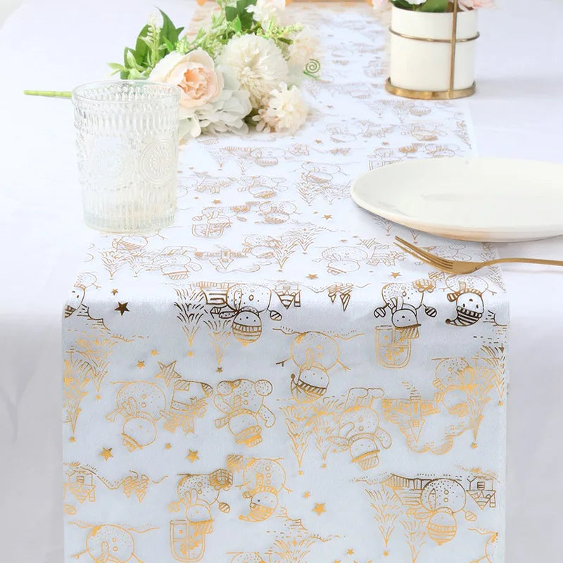 Golden Table Runner