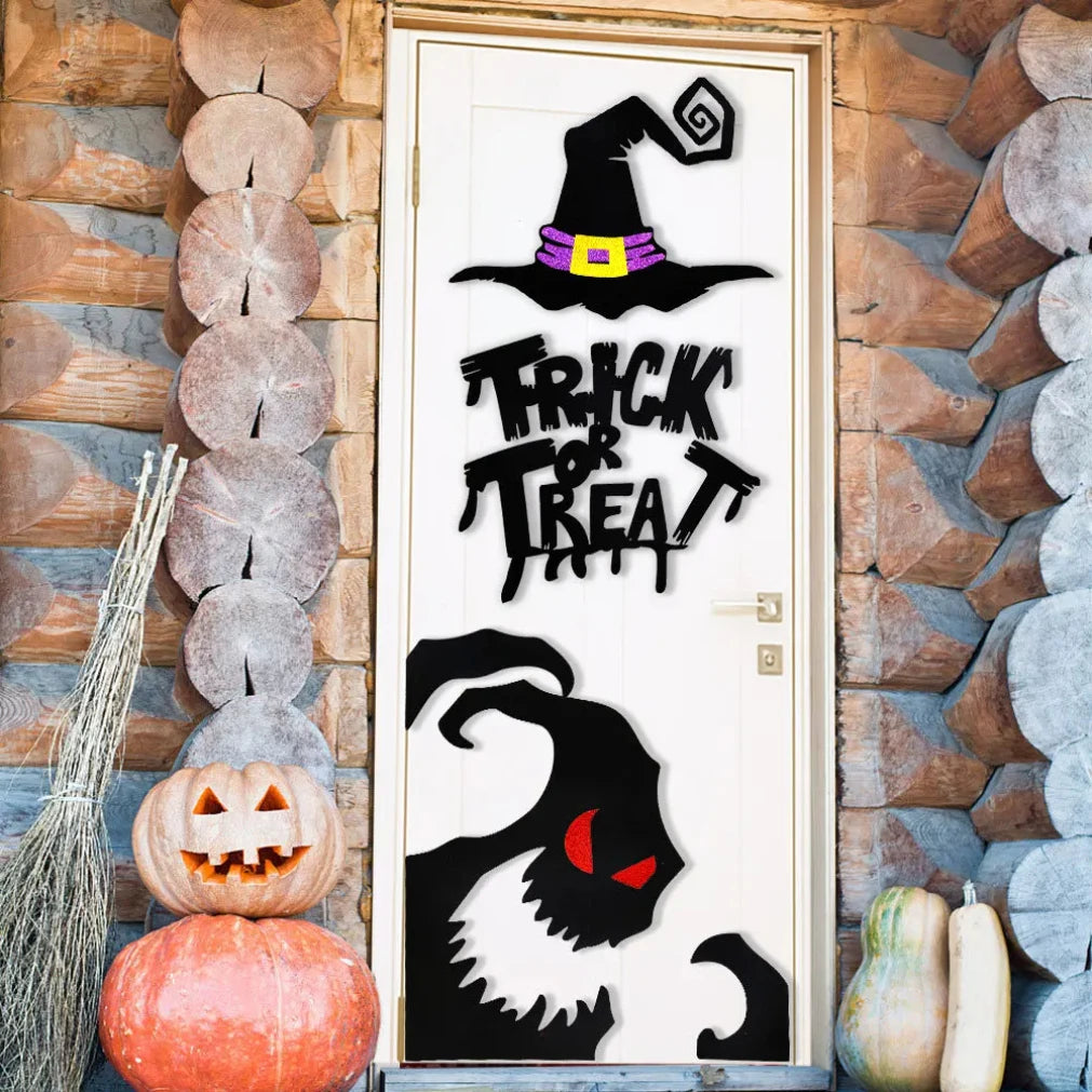 Halloween decoration room door stickers