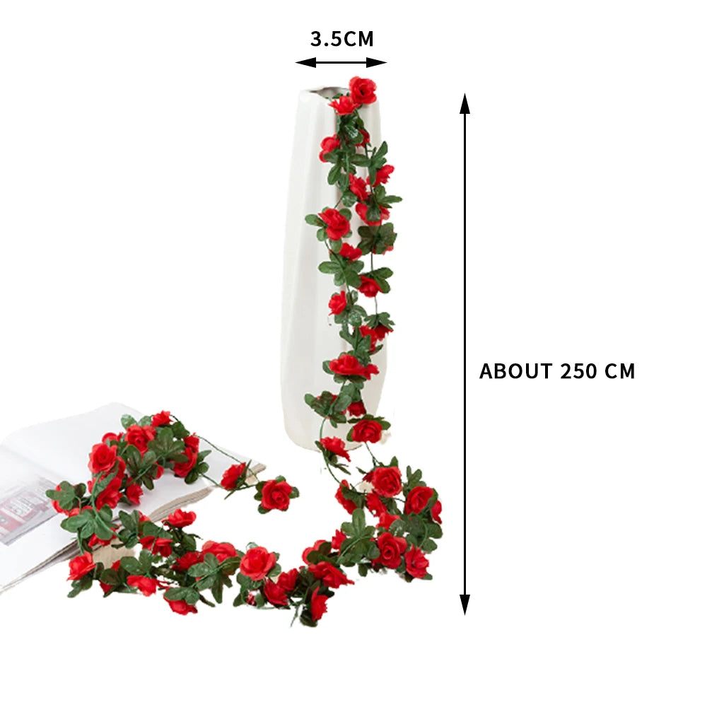 250CM Rose Artificial Flower Garland