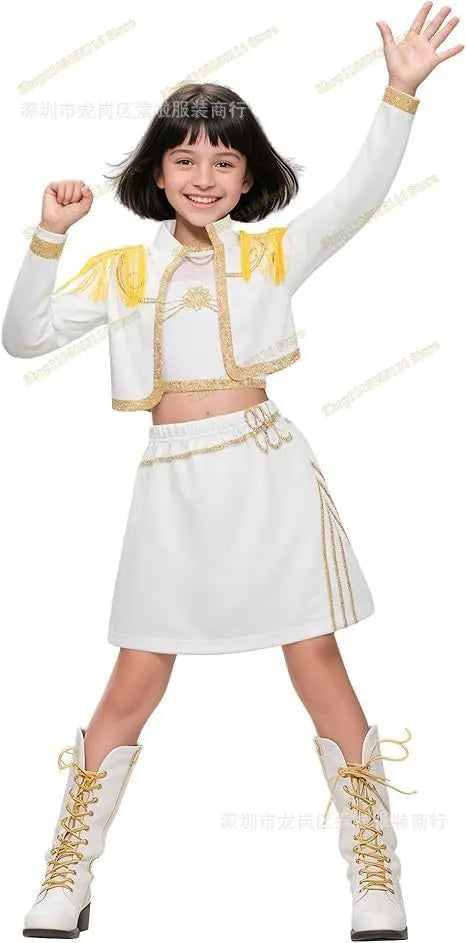 KPop Zoey Cosplay Costume Wig Shoes
