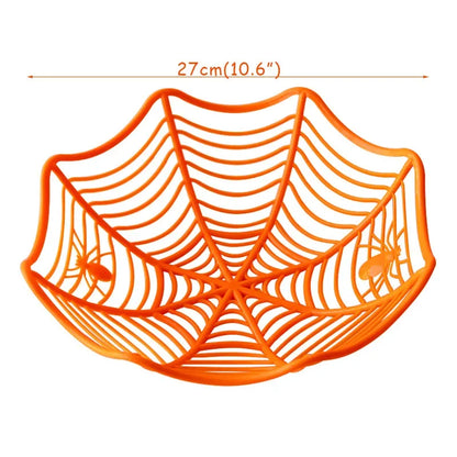Black Spider Web Bowl Fruit Plate