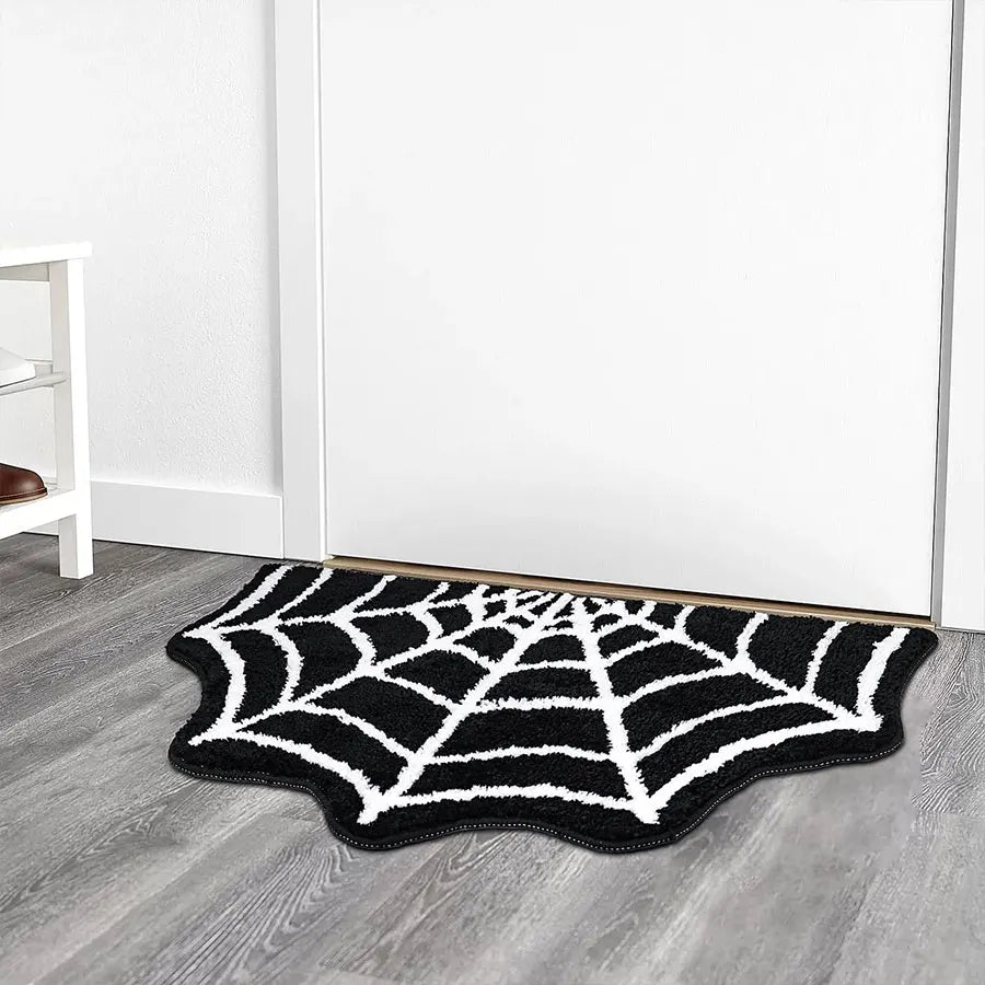 Bath Mat Gothic Bedroom Carpet Spider Web