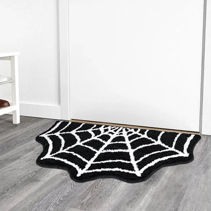Bath Mat Gothic Bedroom Carpet Spider Web