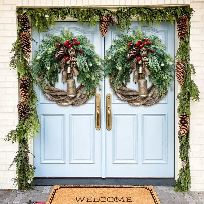 Christmas Wreath Farmhouse Boho Garland