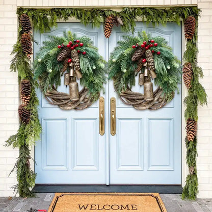 Christmas Wreath Farmhouse Boho Garland