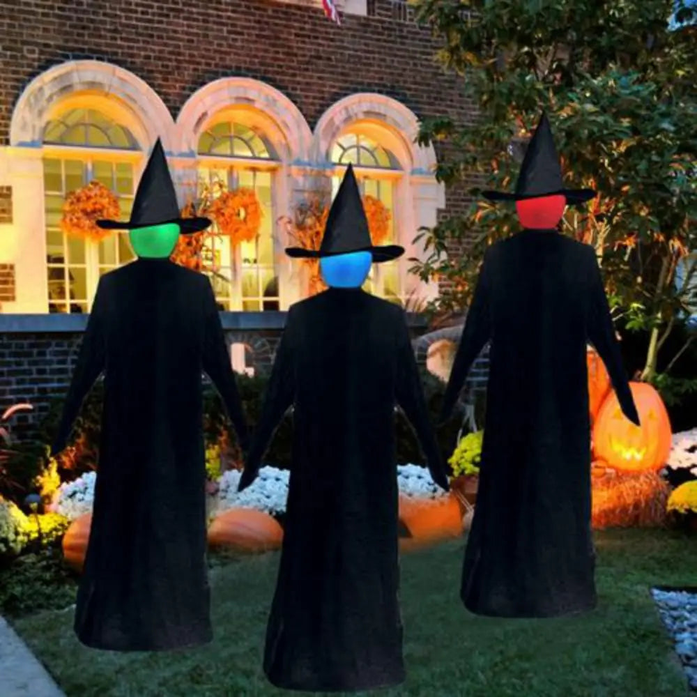 Light-Up Witches with Stak Screaming Witches Sound Activated Sensor