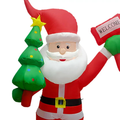 182cm Christmas Santa Inflatable Decoration US 110V Plug with Stakes