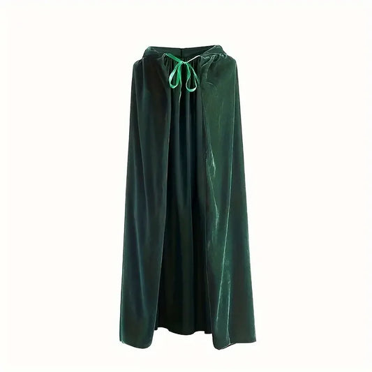 Medieval Black Hooded Cloak Adult Kid Unisex