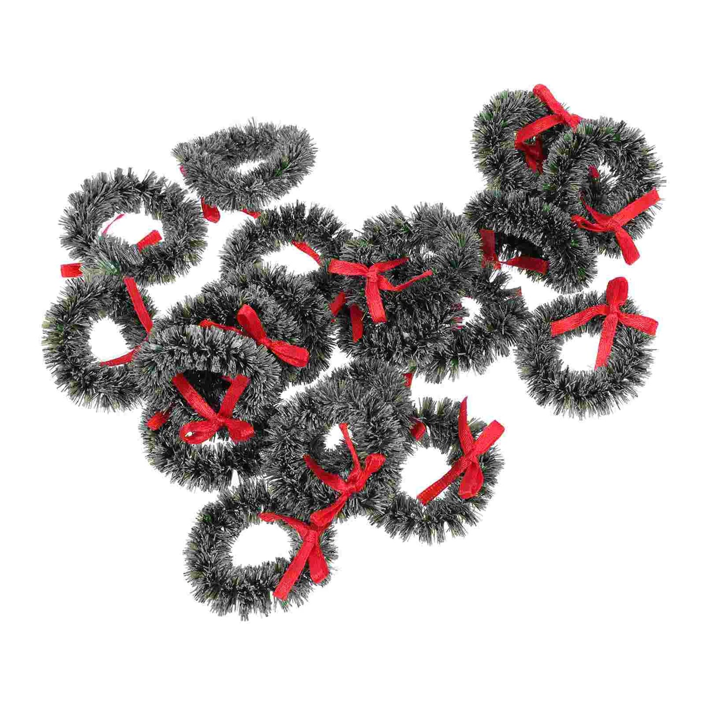 20 Pcs Small Christmas Tree Wreath