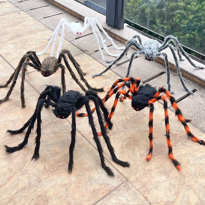 Plush Black Giant Spider Ornament