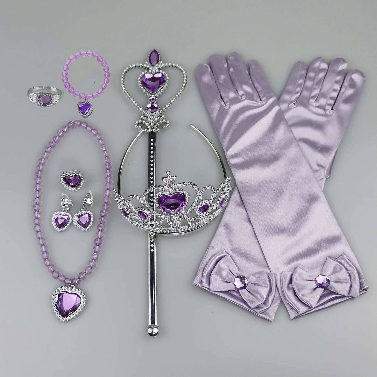 Girls Cosplay Elsa Anna Princess Crown Magic Wand Costume