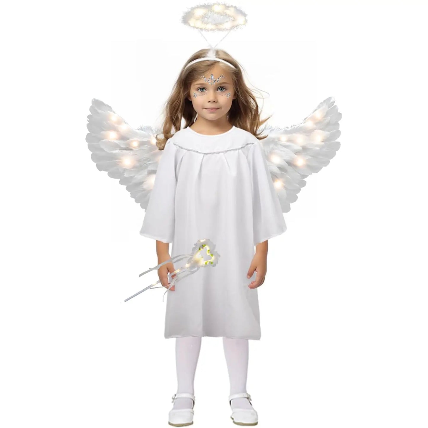 31.5" Angel wing halo and fairy wand
