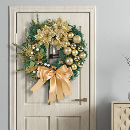 Christmas Wreath - Elegant Seasonal Decor - Decorative Wreath for Home & Holiday