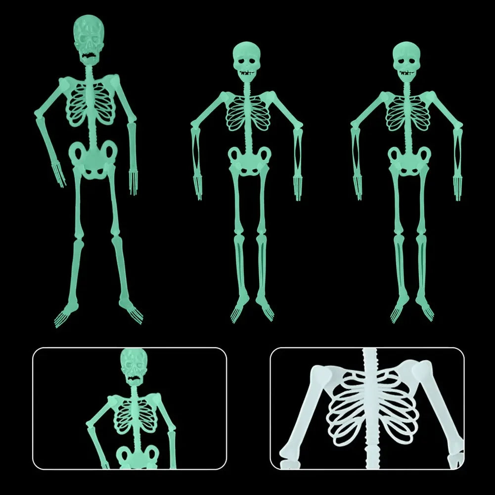 Scary Luminous Hanging Skeleton