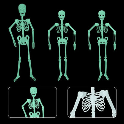 Scary Luminous Hanging Skeleton