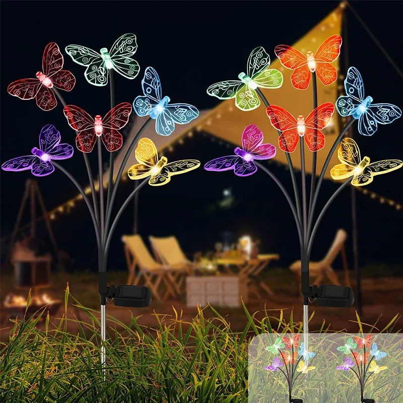 LED Solar Bee Firefly Butterfly Lights