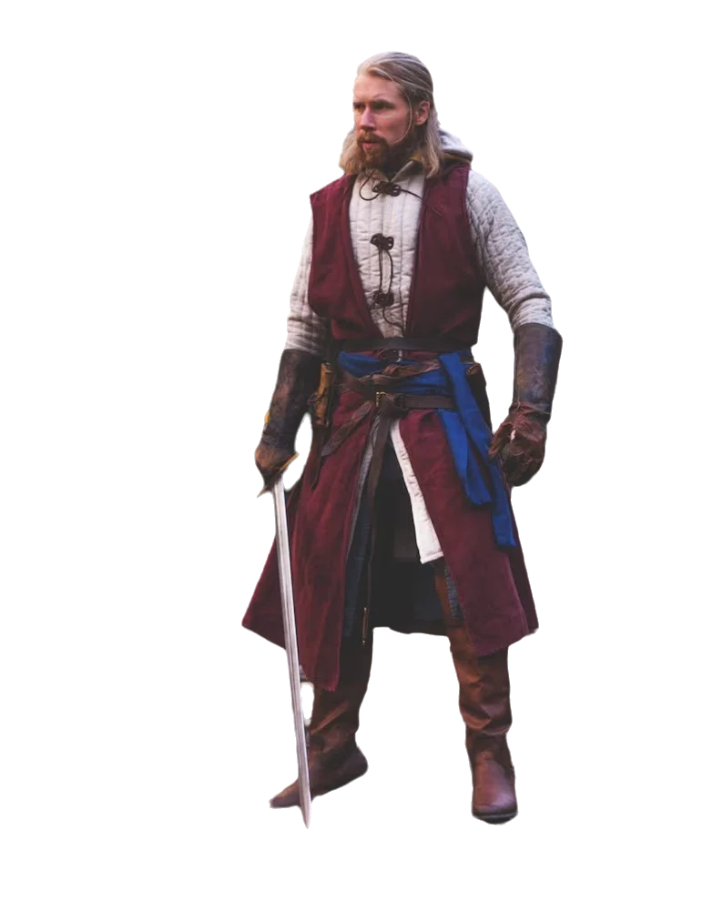 Open-Front Surcoat - Linen Medieval Overgarment Vikings Costume