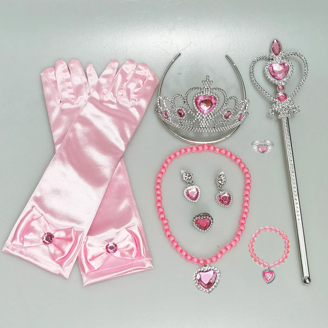 Girls Cosplay Elsa Anna Princess Crown Magic Wand Costume