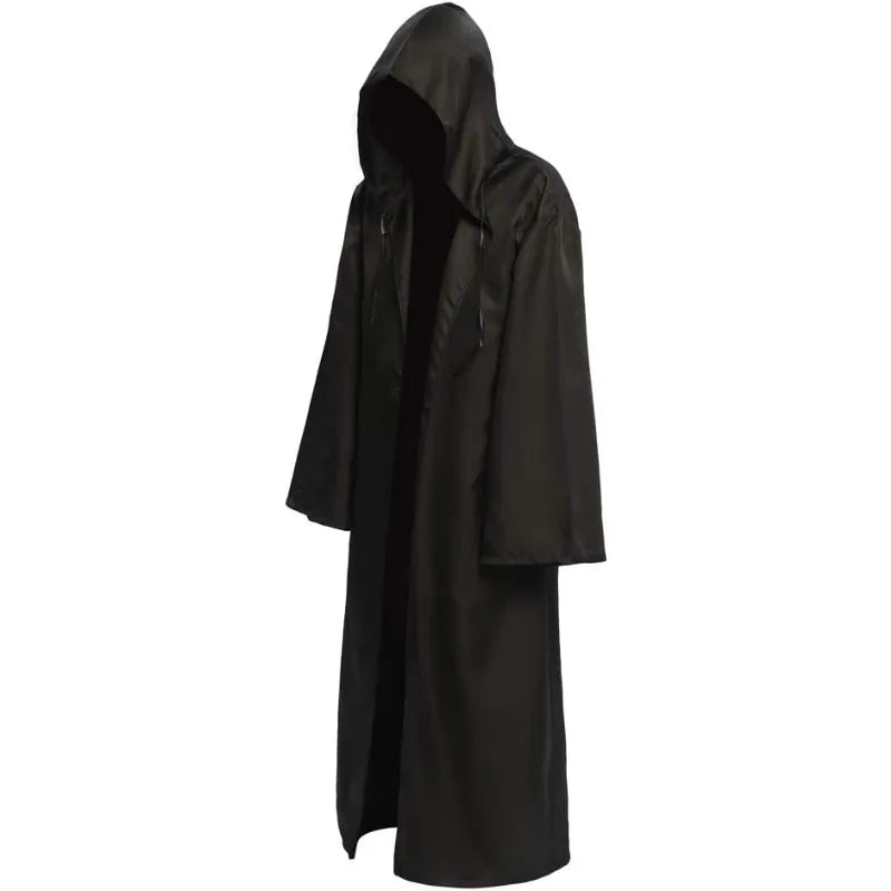 Adult Hooded Death Vampire Wizard Monk Witch Costume
