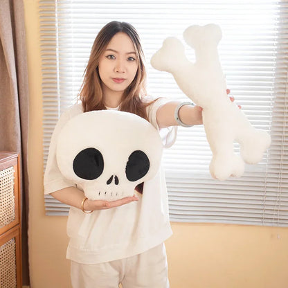 Horror Halloween Props Stuffed Skull