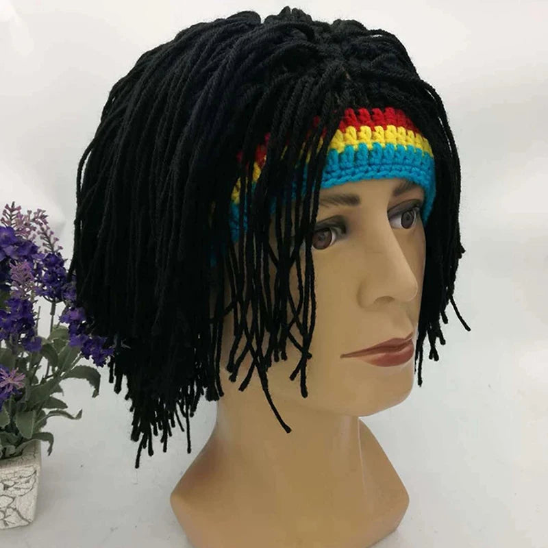 Rasta Wig Beanie Men's Caps