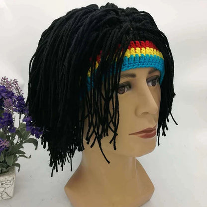 Rasta Wig Beanie Men's Caps