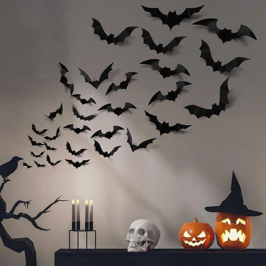 Halloween Bats 3D Wall Stickers