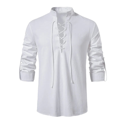 Mens Pirate Shirt Viking Retro Renaissance