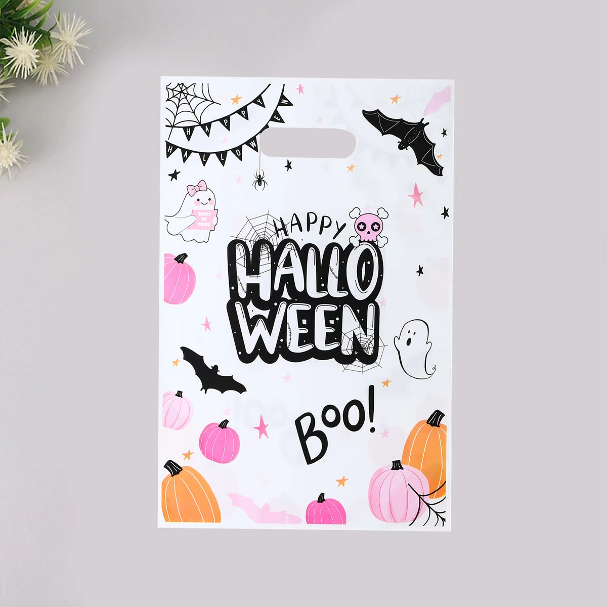 Pink Ghost Halloween Handy Gift Bags - Festivewarehouse™