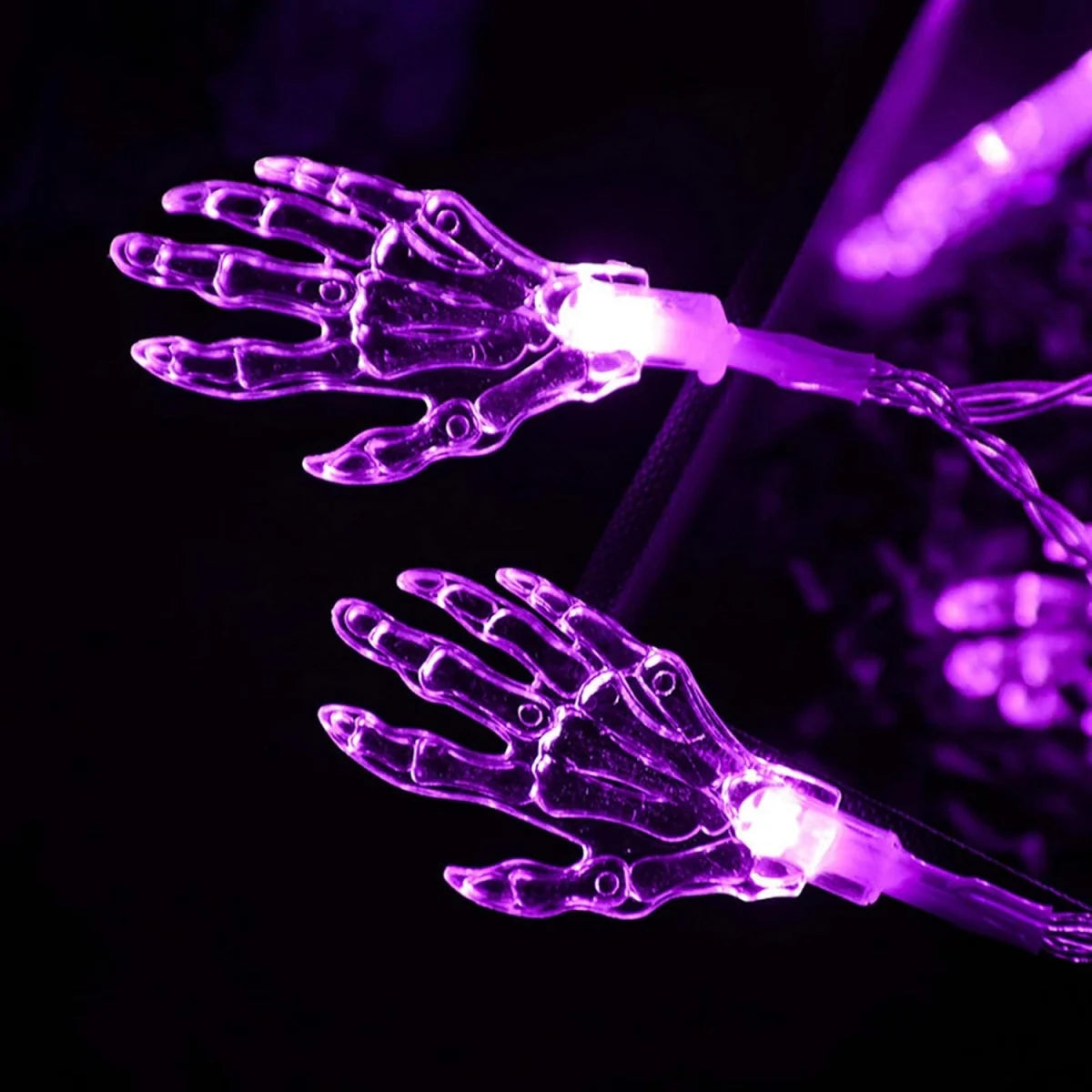 1PC 3M 20LED Halloween Spooky Skeleton Hand
