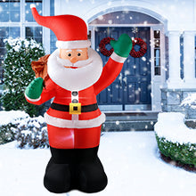 Santa Claus Inflatable LED Lights Yard Decorations