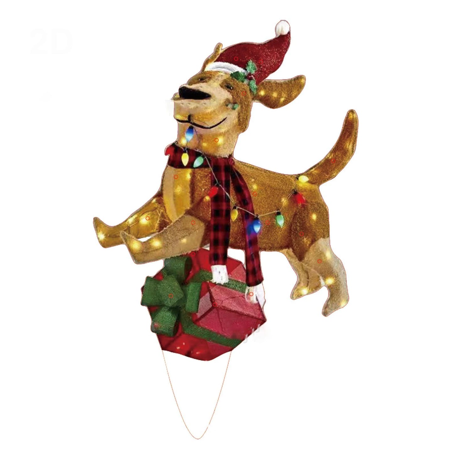 LED Christmas Dog Yard Decor