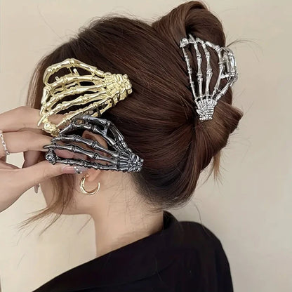 Fashion Gothic Skeleton Anti-slip Metal Hair Clip