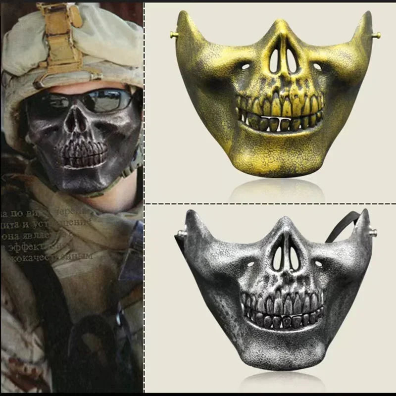 Half Face Skeleton Mask