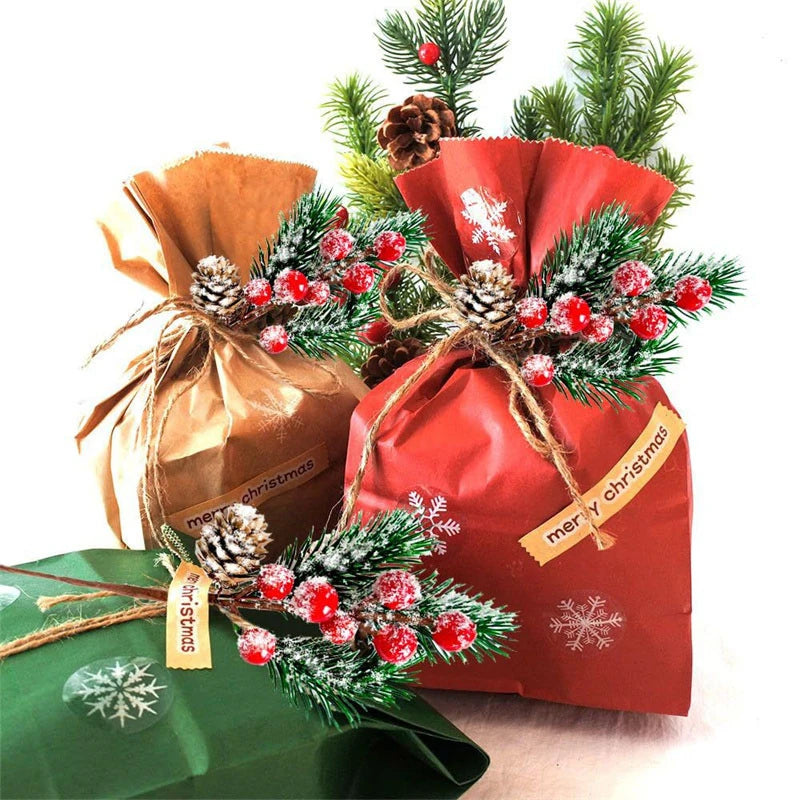 Christmas Decor - Artificial Flowers & Greenery, Gift Decor - Decorative Wreath for Home & Holiday