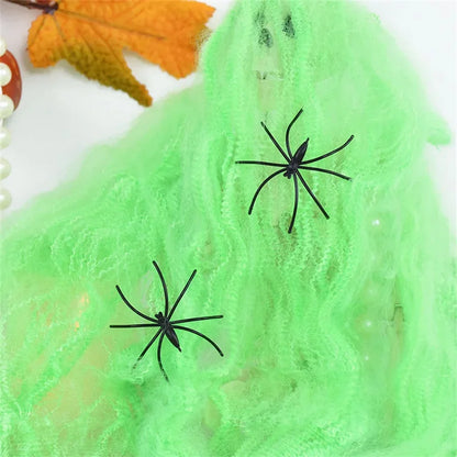 Halloween Decoration White Spider Web