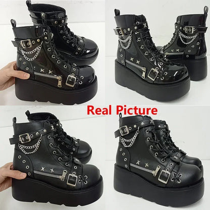 New Gothic Style Boots Platform Vampire Cosplay