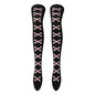 Womens Bone Thigh High Stockings
