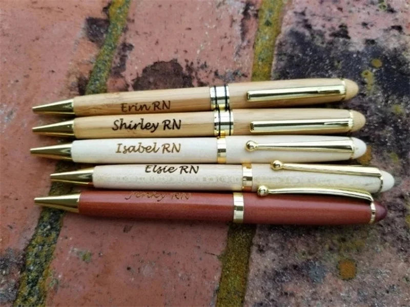 Personalized Engraved name Wood Ballpoint Pen Gifts