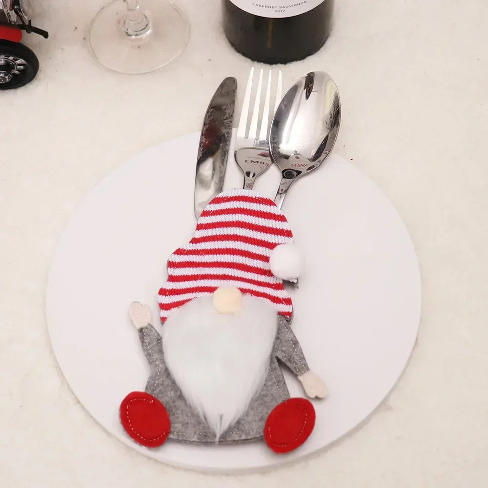 Adorable Christmas Cutlery Holder Knife Fork Bags