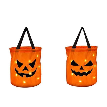 LED Light Halloween Trick Or Treat Bucket