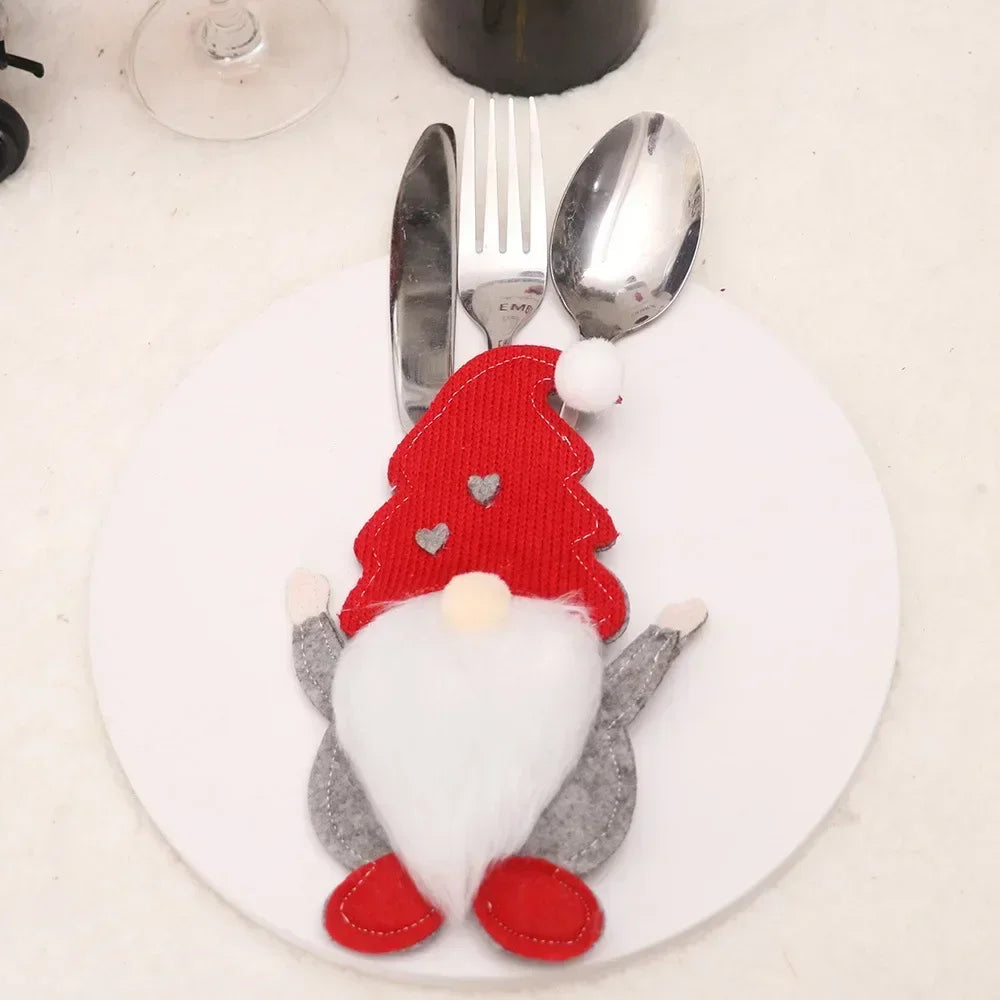 Adorable Christmas Cutlery Holder Knife Fork Bags