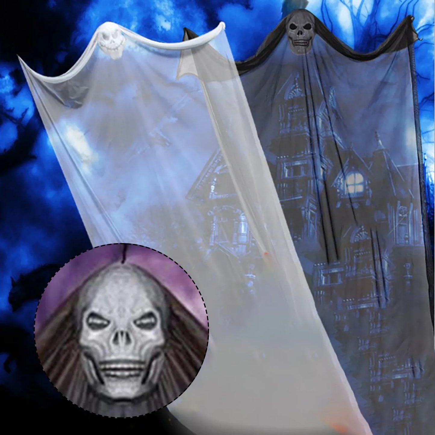 Horror Hanging Ghost Mask Scary