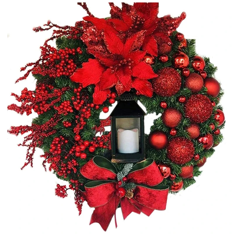 Red Christmas Wreath