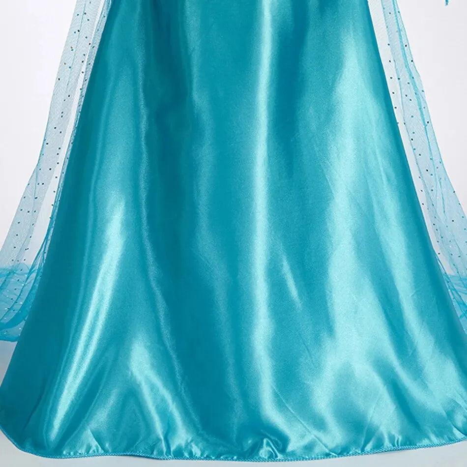 Halloween Elsa Dress for Girls Children Party