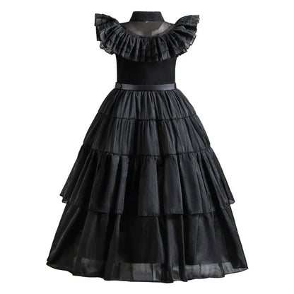 Wednesday Adams Cosplay for Girls Costume 2025