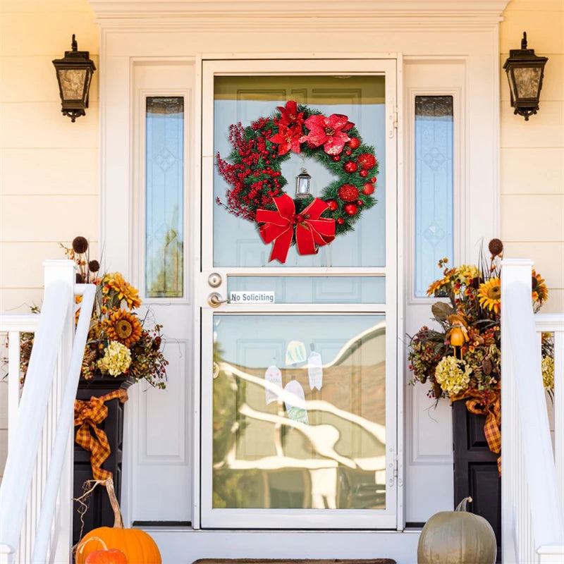 Red Christmas Wreath