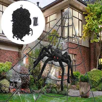 5m Large Plush Simulation Spider Web