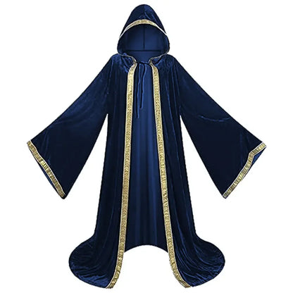 Adult Hooded Death Vampire Wizard Monk Witch Costume