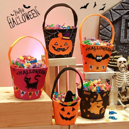 Halloween Theme Candy Bucket Bag